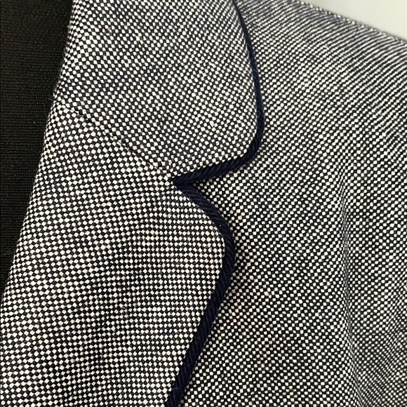 GAP Wool Blend Navy Uniform Academy Blazer with Polka Dot Lining - Picture 8 of 12